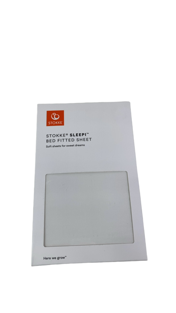 Stokke Sleepi Fitted Sheet, V3, White Hot on Sale - Image 3
