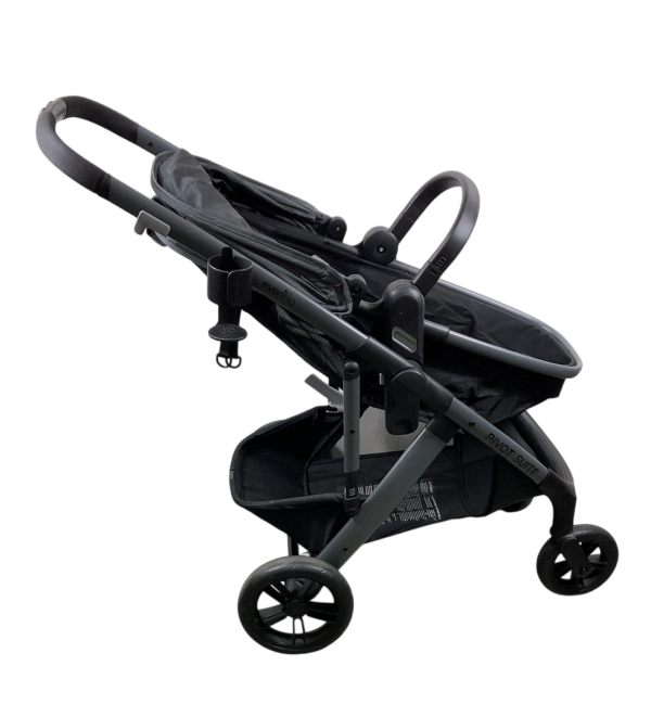 Evenflo Pivot Suite Stroller, 2023, Devon Gray Supply - Image 2