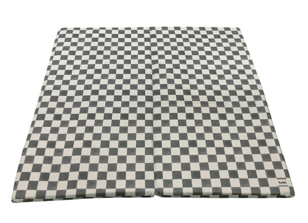 Toki Mats Standard Padded Play Mat 40  x 40 , Checker Matcha Hot on Sale