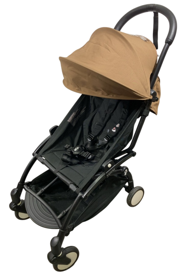 Babyzen YOYO2 Complete Stroller, 2022, Black with Toffee Fashion
