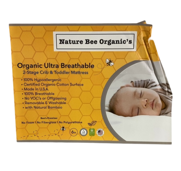Nature Bee Organics 2-Stage Ultra Breathable Premium Crib & Toddler Mattress Online now - Image 2