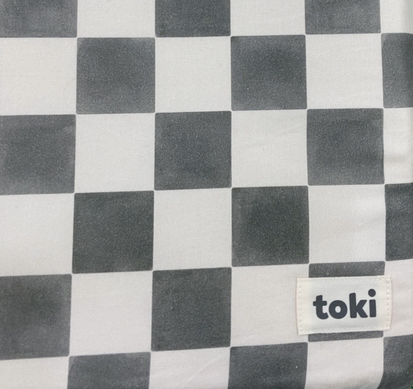 Toki Mats Standard Padded Play Mat 40  x 40 , Checker Matcha Hot on Sale - Image 2