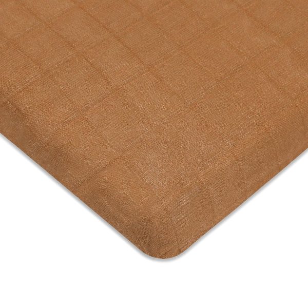 Babyletto Muslin All-Stages Midi Crib Sheet, Burnt Sienna Discount