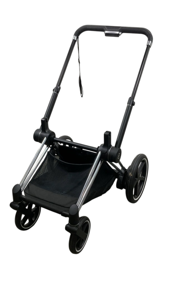 Cybex E-PRIAM Stroller Frame Only, Chrome With Black Details, with Battery Online Sale