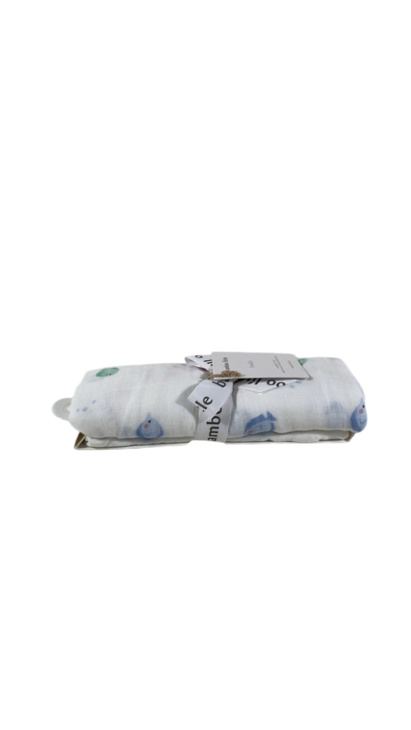 Bamboo Little Swaddle, 1 pack, Fish Online now - Image 3