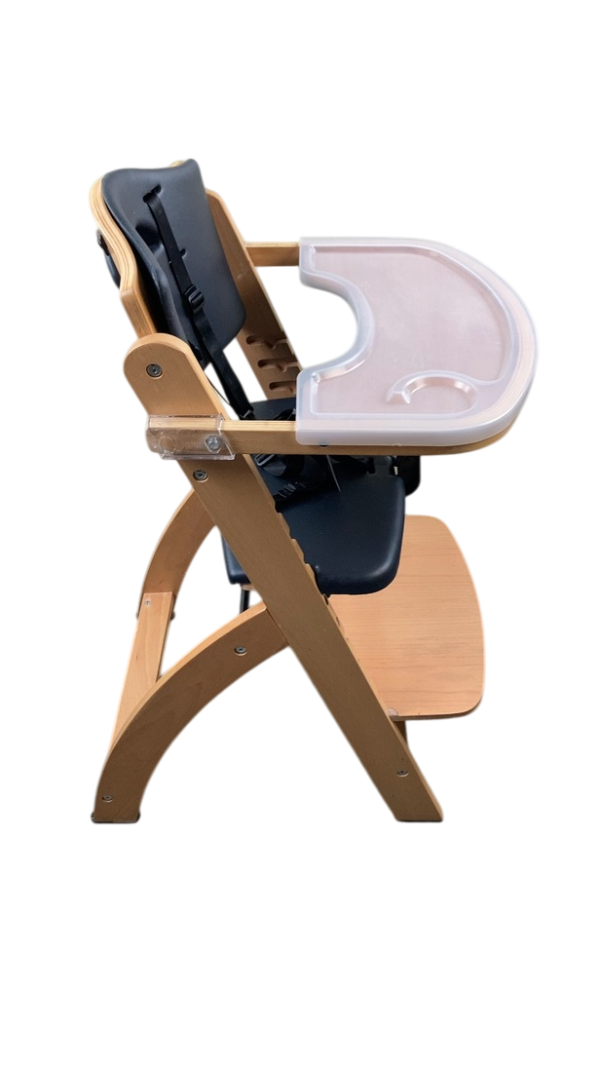 Abiie Beyond Junior Y Wooden High Chair, Black Pearl, Natural For Sale - Image 2