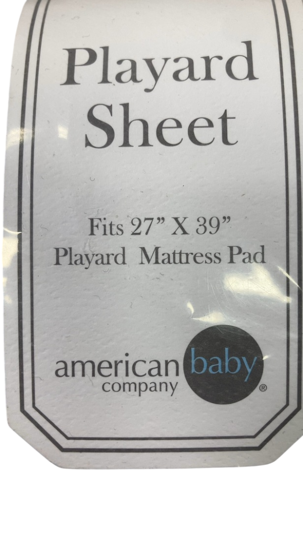 American Baby Fitted Pack N Play Playard Sheet, 2 Pack, Navy Grey Sports Stripes Cheap - Image 3