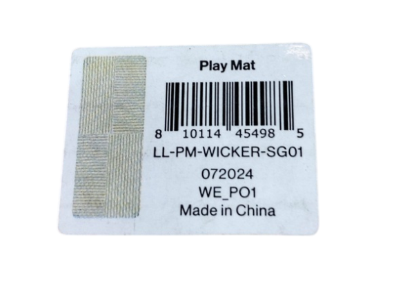 Lalo Puzzle Play Mat, Sage Wickerwork, 4x6 Sale - Image 4