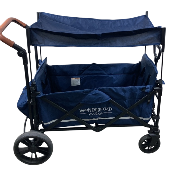 Wonderfold X2 Push + Pull Double Stroller Wagon, 2022, Sapphire Navy Online Hot Sale