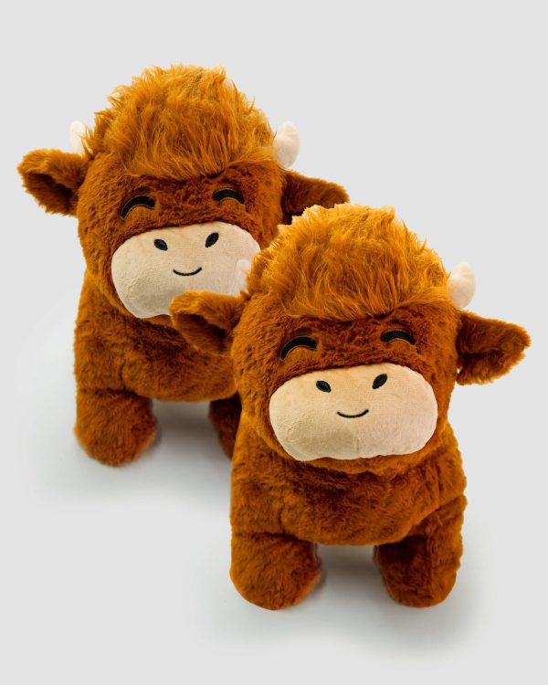 2-Pack Jumbo Highland Plushie Bundle For Discount